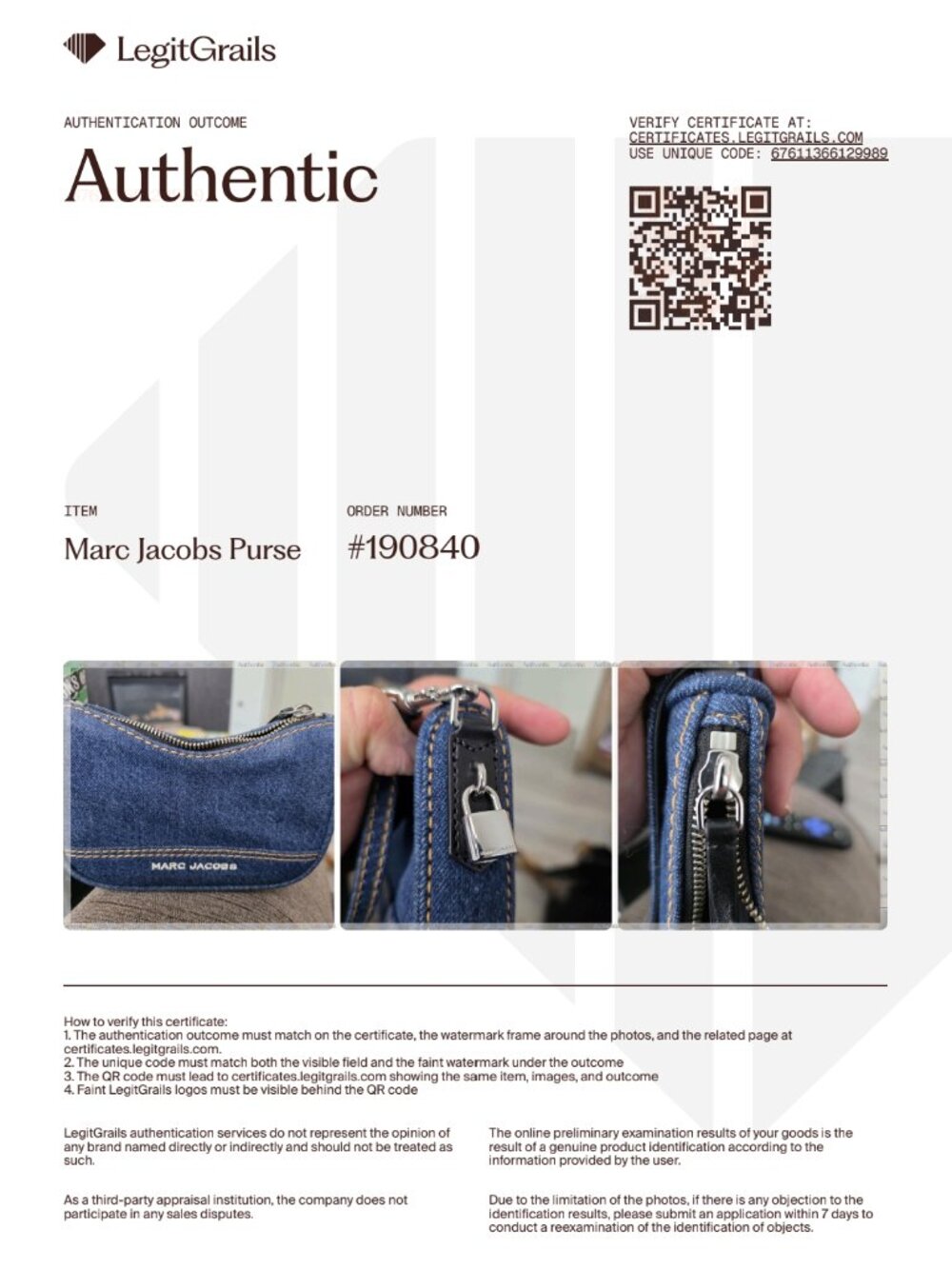 Marc Jacobs Mini Drifter Denim Bag - Picture 5 of 5